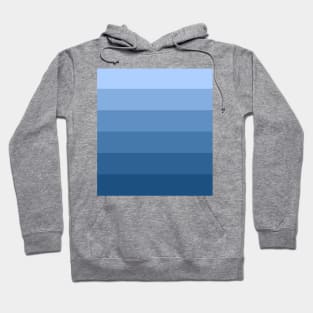 Stripes - Gradient - Dark to Light blue Hoodie